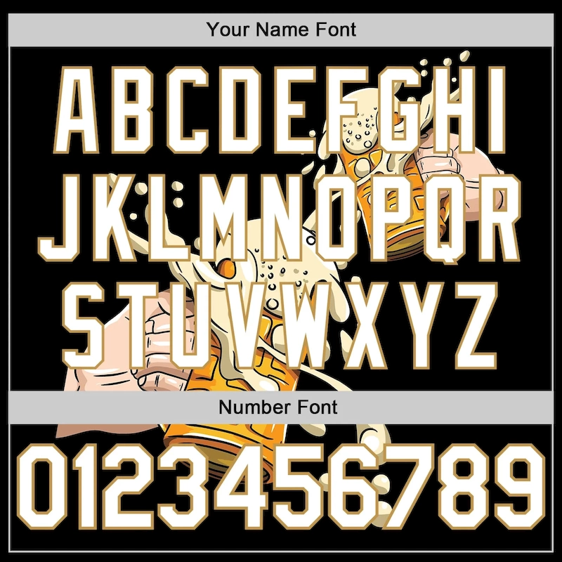 3DPattern2109-4_ef7b1236-8145-4379-b21d-73246a206445.webp Custom Black White-Old Gold 3D Pattern Design Beer Festival Authentic Baseball Jersey - Image 5