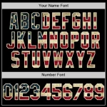 Custom Black Vintage USA Flag-Cream Line Authentic Baseball Jersey - Image 5