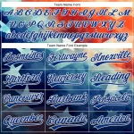 Custom Red Royal-White 3D American Flag Patriotic Authentic Baseball Jersey - Image 4