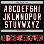 Custom Black Red Gray-White Authentic Gradient Fashion Baseball Jersey - Image 3