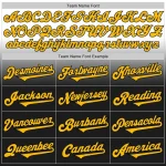 Custom White Gold-Black Authentic Fade Fashion Baseball Jersey - Image 4