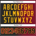 Custom Black Crimson-Gold Authentic Gradient Fashion Baseball Jersey - Image 5