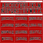 Custom Red Black-White Long Sleeve Performance T-Shirt - Image 4