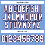 Custom Powder Blue Red Pinstripe White-Royal Authentic Baseball Jersey - Image 5