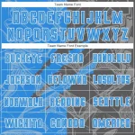 Custom Graffiti Pattern Powder Blue-Steel Gray Scratch Sublimation Soccer Uniform Jersey - Image 5