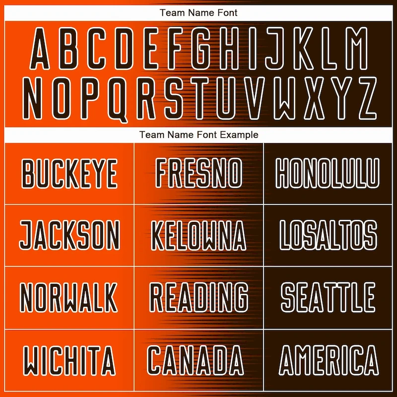Soccer2375-4.webp Custom Brown Orange-White Gradient Line Sublimation Soccer Uniform Jersey - Image 5