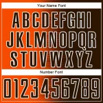 Custom Brown Orange-White Gradient Line Sublimation Soccer Uniform Jersey - Image 6