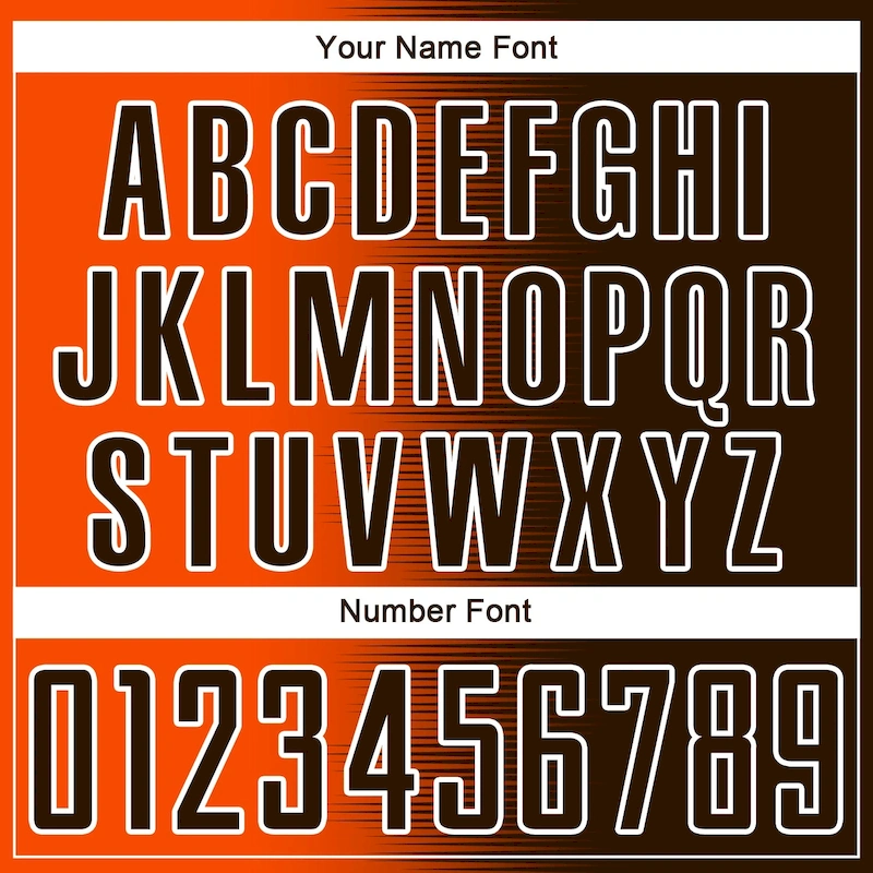 Soccer2375-5.webp Custom Brown Orange-White Gradient Line Sublimation Soccer Uniform Jersey - Image 6