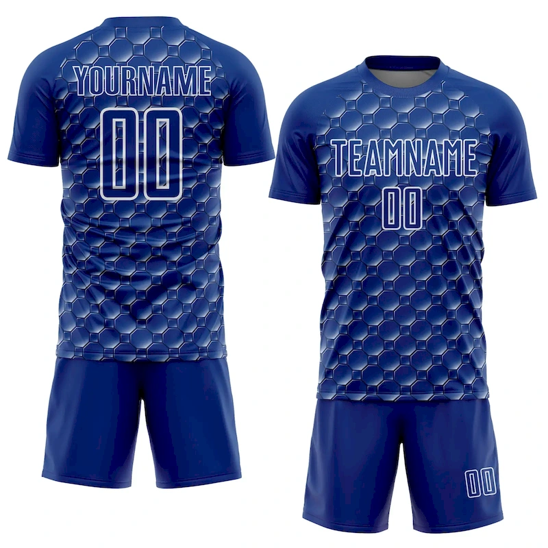 Soccer2802-1.webp Custom Royal White Geometric Shape Sublimation Soccer Uniform Jersey - Image 2