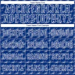 Custom Royal White Geometric Shape Sublimation Soccer Uniform Jersey - Image 5