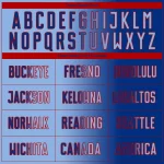 Custom Royal Light Blue-Red Sublimation Gradient Fashion Soccer Uniform Jersey - Image 5