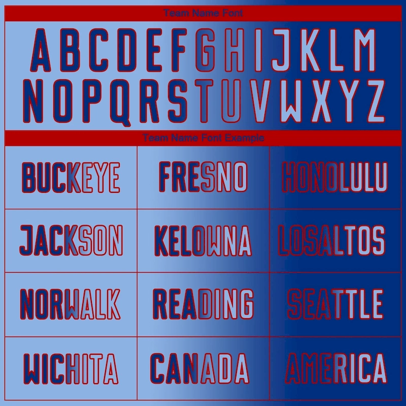 Soccer2996-4.webp Custom Royal Light Blue-Red Sublimation Gradient Fashion Soccer Uniform Jersey - Image 5