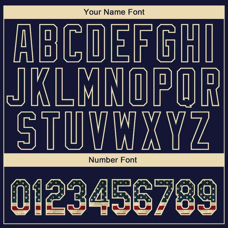 Softball0673-4.webp Custom Navy Vintage USA Flag-Cream 3D American Flag Fashion Two-Button Unisex Softball Jersey - Image 6