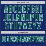 Custom Royal Kelly Green-White Authentic Two Tone Baseball Jersey - Image 5