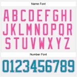 Custom White Teal-Pink Hockey Lace Neck Jersey - Image 5