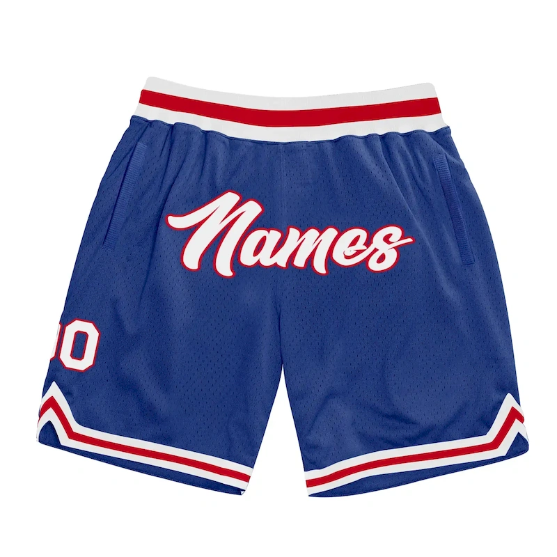 royal_0252.webp Custom Royal White-Red Authentic Throwback Basketball Shorts - Image 1