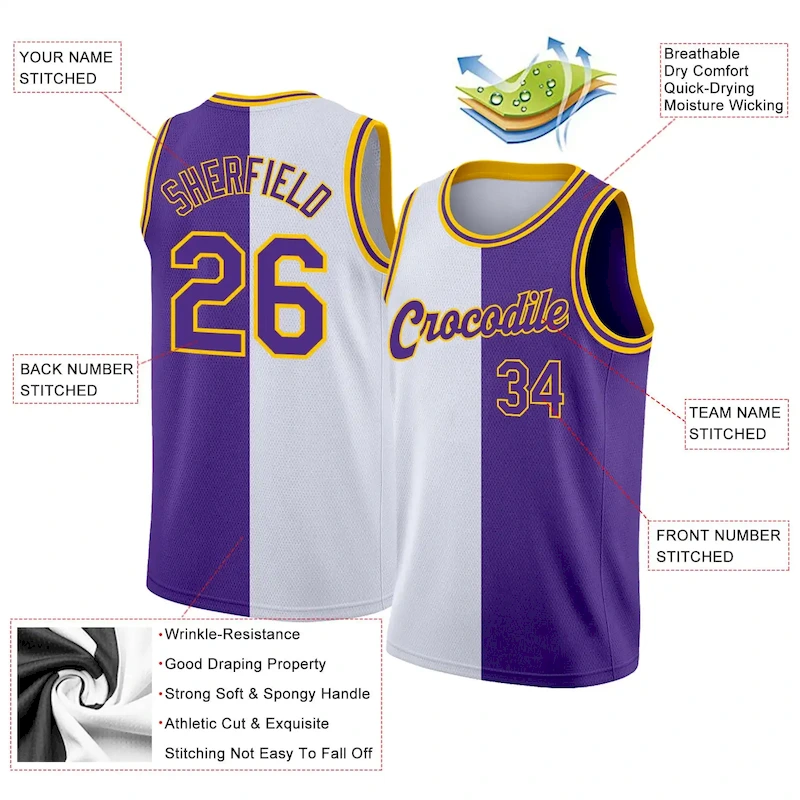 split_0059-1.webp Custom White Purple-Gold Authentic Split Fashion Basketball Jersey - Image 2