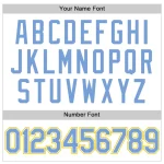 Custom White Light Blue-Gold Authentic Throwback Basketball Jersey - Image 4