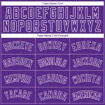 Custom Purple White Side Panel Abstract Lines Authentic City Edition Basketball Jersey - Image 3