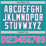 Custom Teal Pink-White 3D Pattern Design Gradient Style Twinkle Star Authentic Baseball Jersey - Image 5