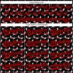 Custom Black Red 3D Pattern Design Gothic Style Devil Heart Authentic Baseball Jersey - Image 4