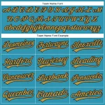 Custom Panther Blue Old Gold-Black 3D Pattern Design Football Jaguar Helmet And Ball Authentic Baseball Jersey - Image 4