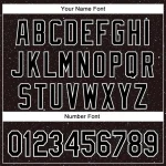 Custom Black White 3D Pattern Design Starry Sky Authentic Baseball Jersey - Image 5