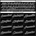 Custom Stitched Black White 3D Halloween Sports Pullover Sweatshirt Hoodie - Image 3