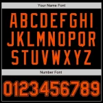 Custom Black Orange Authentic Baseball Jersey - Image 8