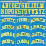 Custom Blue Gold-White Authentic Throwback Basketball Jersey - Image 3