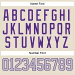 Custom Cream Gray-Purple Hockey Lace Neck Jersey - Image 5