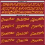 Custom Crimson Crimson-Gold Performance T-Shirt - Image 3