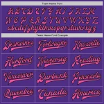Custom Purple Black-Pink Bomber Full-Snap Varsity Letterman Jacket - Image 4