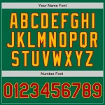 Custom Kelly Green Red-Gold Authentic Baseball Jersey - Image 5