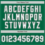 Custom Kelly Green White Pinstripe White Black-Gray Authentic Baseball Jersey - Image 5