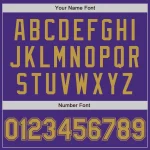 Custom Purple Old Gold Authentic Baseball Jersey - Image 4