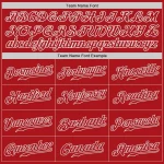 Custom Red Red-White Authentic Baseball Jersey - Image 5