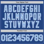 Custom Royal Light Blue-White Mesh Authentic Throwback Baseball Jersey - Image 5