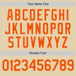 Custom Sand Orange Authentic Baseball Jersey - Image 5