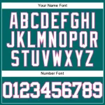 Custom Teal White-Pink Authentic Baseball Jersey - Image 5