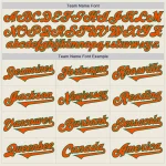 Custom Cream Orange-Kelly Green Authentic Two Tone Baseball Jersey - Image 4
