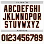 Custom White Black-Orange Performance T-Shirt - Image 4