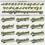 Custom White Royal Pinstripe Royal-Yellow Authentic Baseball Jersey - Image 4