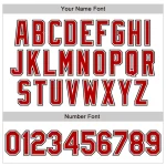 Custom White Red-Black Authentic Baseball Jersey - Image 8