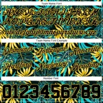 Custom Black Black-Gold 3D Pattern Design Tropical Palm Leaves Authentic Basketball Shorts - Image 3