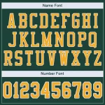 Custom Green Gold-White Mesh Authentic Football Jersey - Image 5